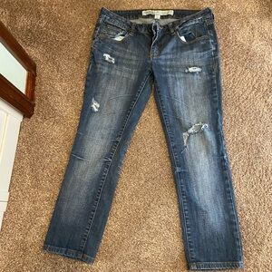 Charlotte Russe Distressed Skinny Jeans- size 10